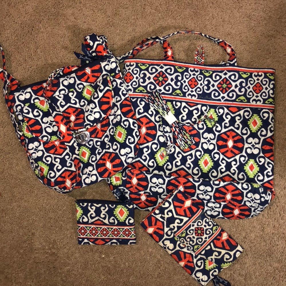 Vera Bradley crossbody ,wallet,tote &change purse